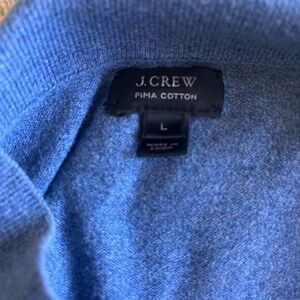J. Crew Men's Classic Blue Crewneck Sweater